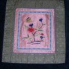 Square Tapestry with butterfly & flowers   *** FREE SHIPPING ***