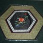 HEXAGON Tapestry with FLOWERS   *** FREE SHIPPING ***