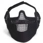 Stalker Type Half Face Metal Mesh Raider Mask Ver. 2 BK