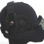 Stalker Type Half Face Metal Mesh Raider Mask Ver. 2 BK