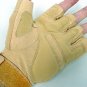 Half Finger Tactical Knuckle Pilot Assault Gloves Tan