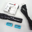 New Ultrafire 502 G90 9V Xenon Torch w/Battery&Charger