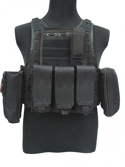 SWAT MOD Molle Tactical Assault Plate Carrier Vest BK