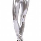 women's shiny silver pants