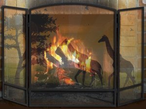Safari Fireplace Screen