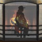 Cowgirl Fireplace Screen