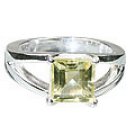 MTristaN Signature Ring Lemon Quartz