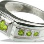 MTristaN Mens Hercules Ring Peridot