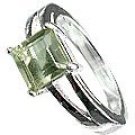 MTristaN Signature Ring Green Amethyst