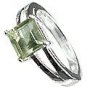 MTristaN Signature Ring Green Amethyst
