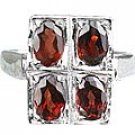 MTristaN Garnet Bridesmaid Ring