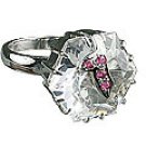 MTristaN Waterfall Ring Crystal and Ruby