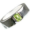 MTristaN Mens Hope Ring Peridot