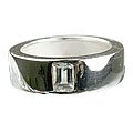 MTristaN Mens Hope Ring White Topaz