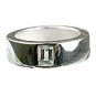 MTristaN Mens Hope Ring White Topaz