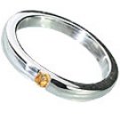 MTristaN Mens Stack Ring Citrine