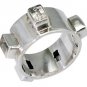 MTristaN Mens Cuff Ring Crystal