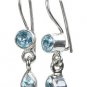 MTristaN Drop Earrings Blue Topaz