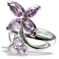 MTristaN Flower Ring Amethyst
