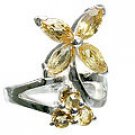 MTristaN Flower Ring Citrine