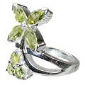 MTristaN Flower Ring Peridot