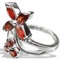 MTristaN Flower Ring Garnet