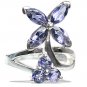 MTristaN Flower Ring Water Sapphire