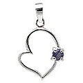M. Tristan heart pendant Water Sapphire