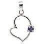 M. Tristan heart pendant Water Sapphire