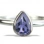 MTristaN Drop Ring Water Sapphire