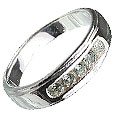 M. Tristan mens signature ring White Topaz