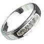 M. Tristan mens signature ring White Topaz