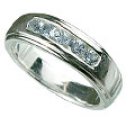 M. Tristan mens signature ring Blue Topaz