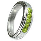 M. Tristan mens signature ring Peridot