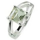 M.Tristan signature ring Pale Green Amethyst