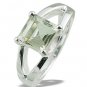 M.Tristan signature ring Pale Green Amethyst