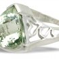 M. Tristan heart ring Green Amethyst