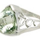 M. Tristan heart ring Green Amethyst