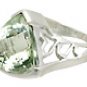 M. Tristan heart ring Green Amethyst
