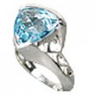 M. Tristan heart ring Blue Topaz
