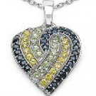 M. Tristan heart pendant Sapphire