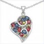 M. Tristan heart drop pendant Sapphire