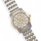 Men's Two Tone Fashion Watch with Gold Tone Face