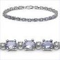 M. Tristan Tennis Bracelet Tanzanite and White Diamond