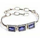 M. Tristan Trio Bracelet Water Sapphire