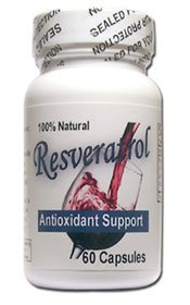 4 BOTTLES - EXTRA HIGH POTENCY RESVERATROL 500 MG.
