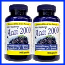 2 Bottles- Max Potency ACAI 2000 - **2,000mg Pure Acia