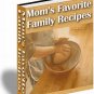 Moms Favourite recipe Ebook , with almost 200 recipes , Ebooks, Pdf format .