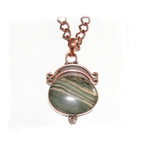 Banded Tsavorite Pendant