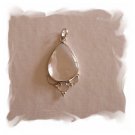 White Topaz Quartz Pendant